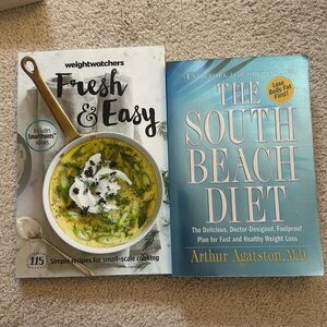 Healthy eating diet planning books. The SouthBe is 1st edition and WW recipes